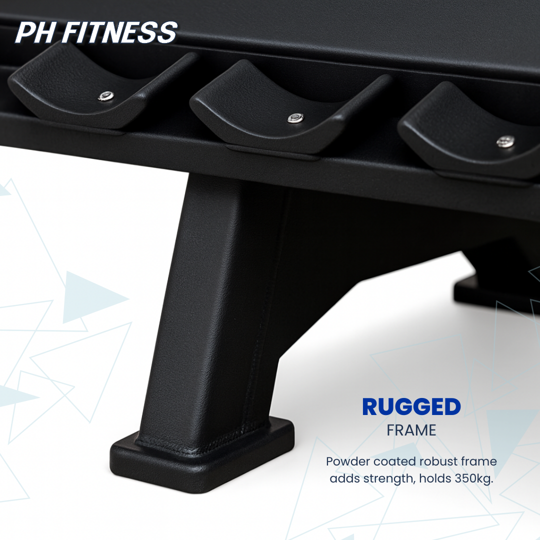 PH Fitness Hantelständer – 2-stöckig – für 10 Paar runde Hanteln