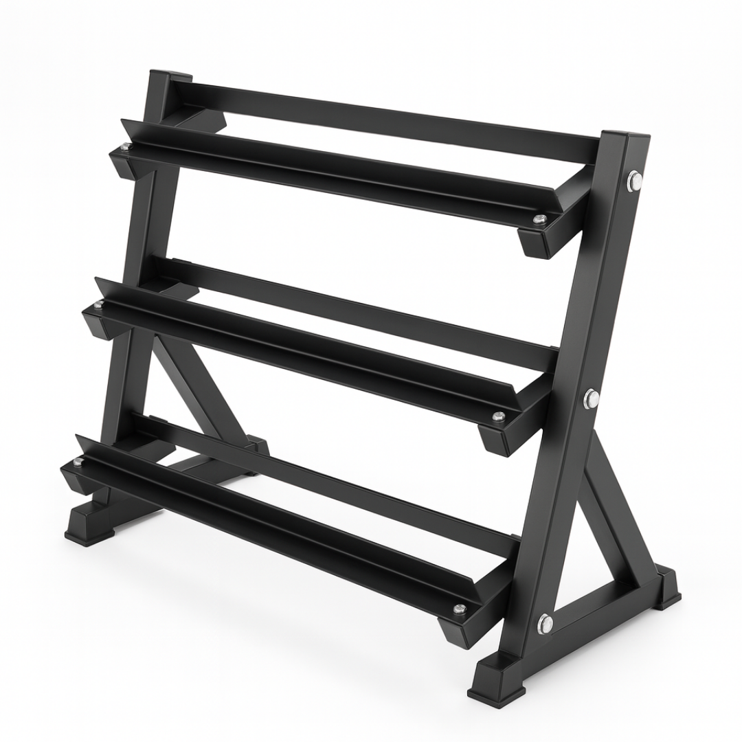 Hantelständer – 3-stöckiges professionelles Design 2,5 kg–25 kg oder 2 kg–20 kg