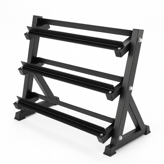 Dumbbell Rek – 3-Laags Professioneel Ontwerp 2,5KG–25KG of 2KG-20KG