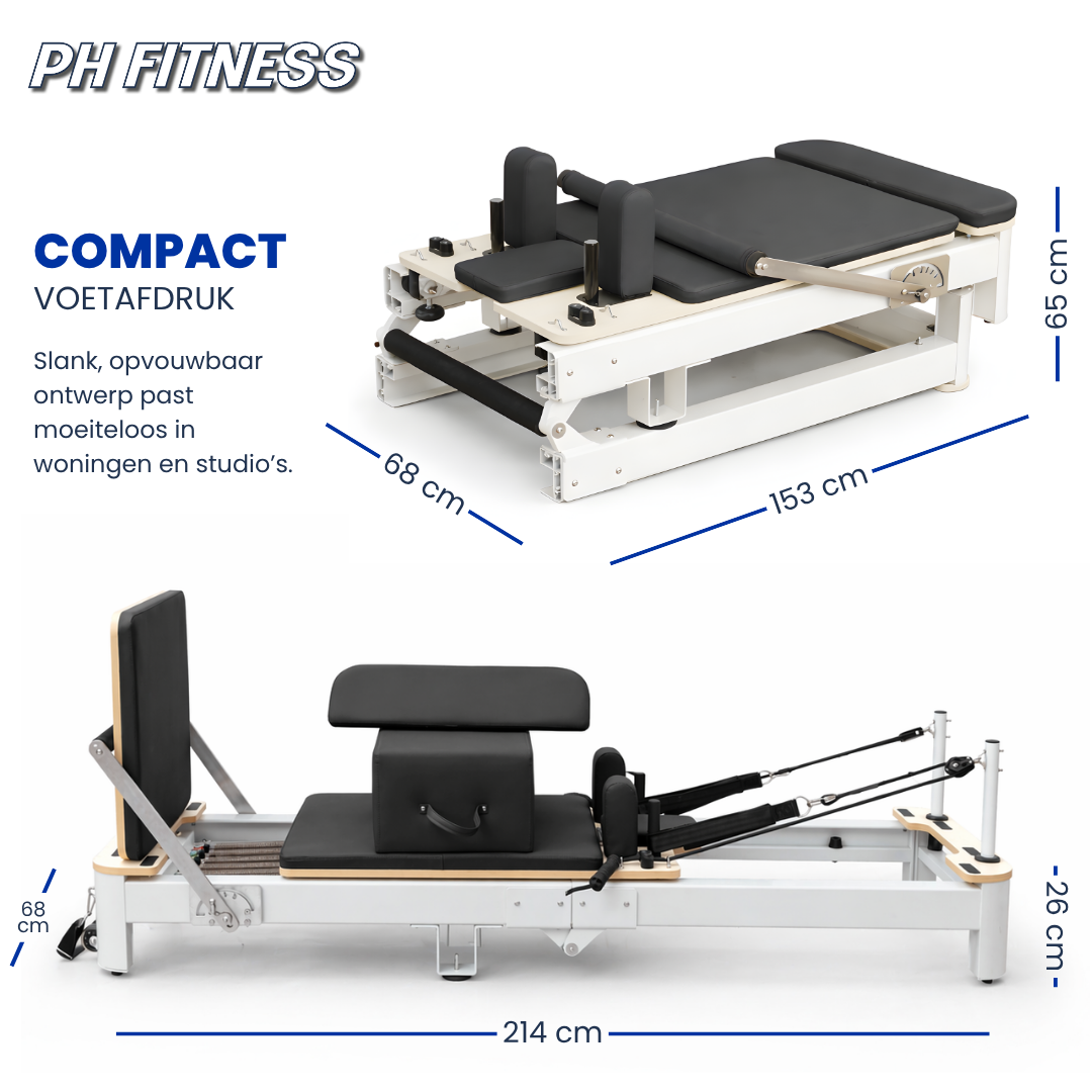 Reformer de Pilates de Aluminio - Edición Plegable