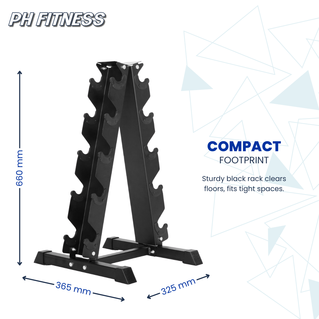 Dumbbell Torenrek – Compact & Professioneel Ontwerp (5 Paar)