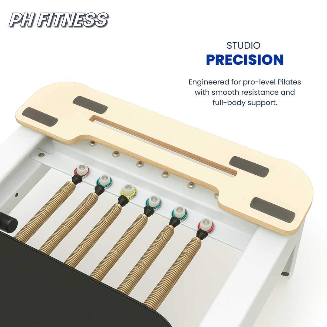 Opvouwbare Pilates Reformer – Premium Studio Kwaliteit met Verstelbare Veerweerstand