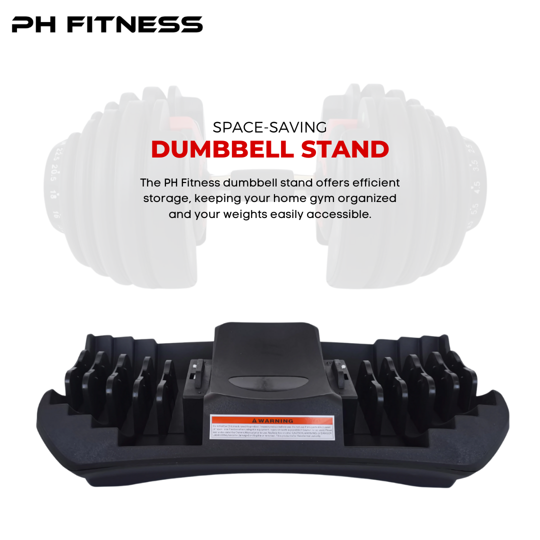 Haltère Réglable jusqu'à 24kg | Gain de Place | 15 Niveaux de Poids | PH Fitness