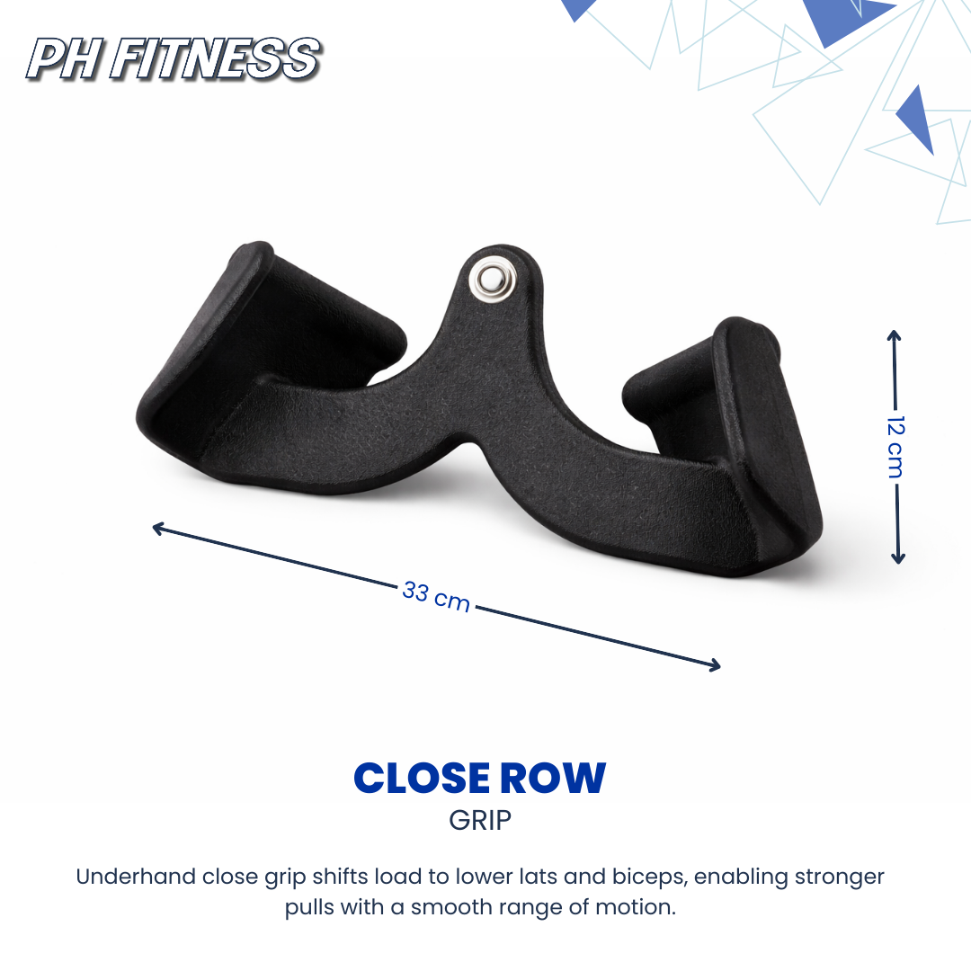 PH Fitness 5er Kabelzug Griff Set – Multi Grip Latzug & Ruder Griffe inkl. Karab