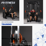 Oefeningen op de PH Fitness Corner Smith Machine voor borst, schouders en benen