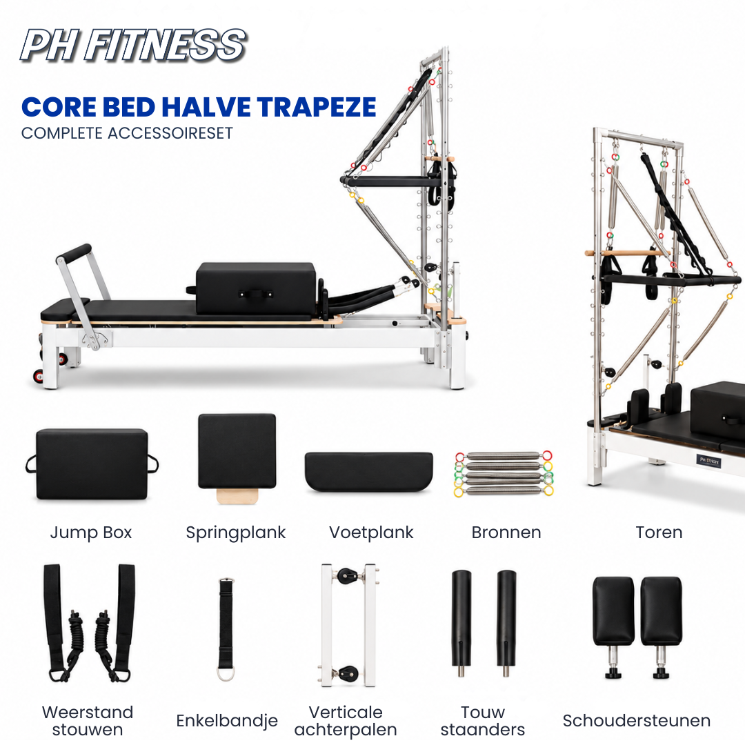 Complete accessoireset van de aluminium Reformer met Half Trapeze Tower