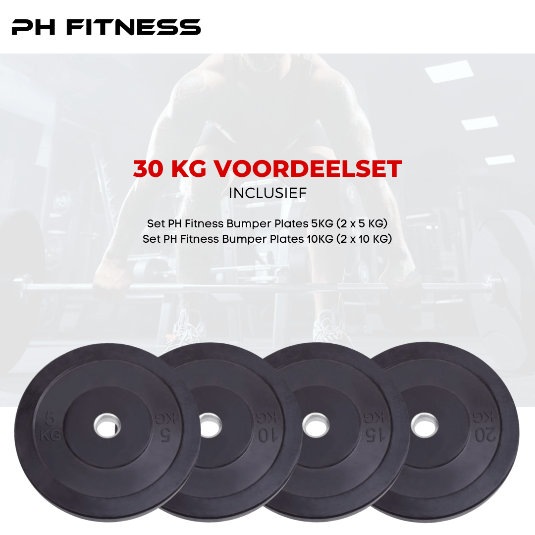 Bumper Plates Voordeelset - PH Fitness