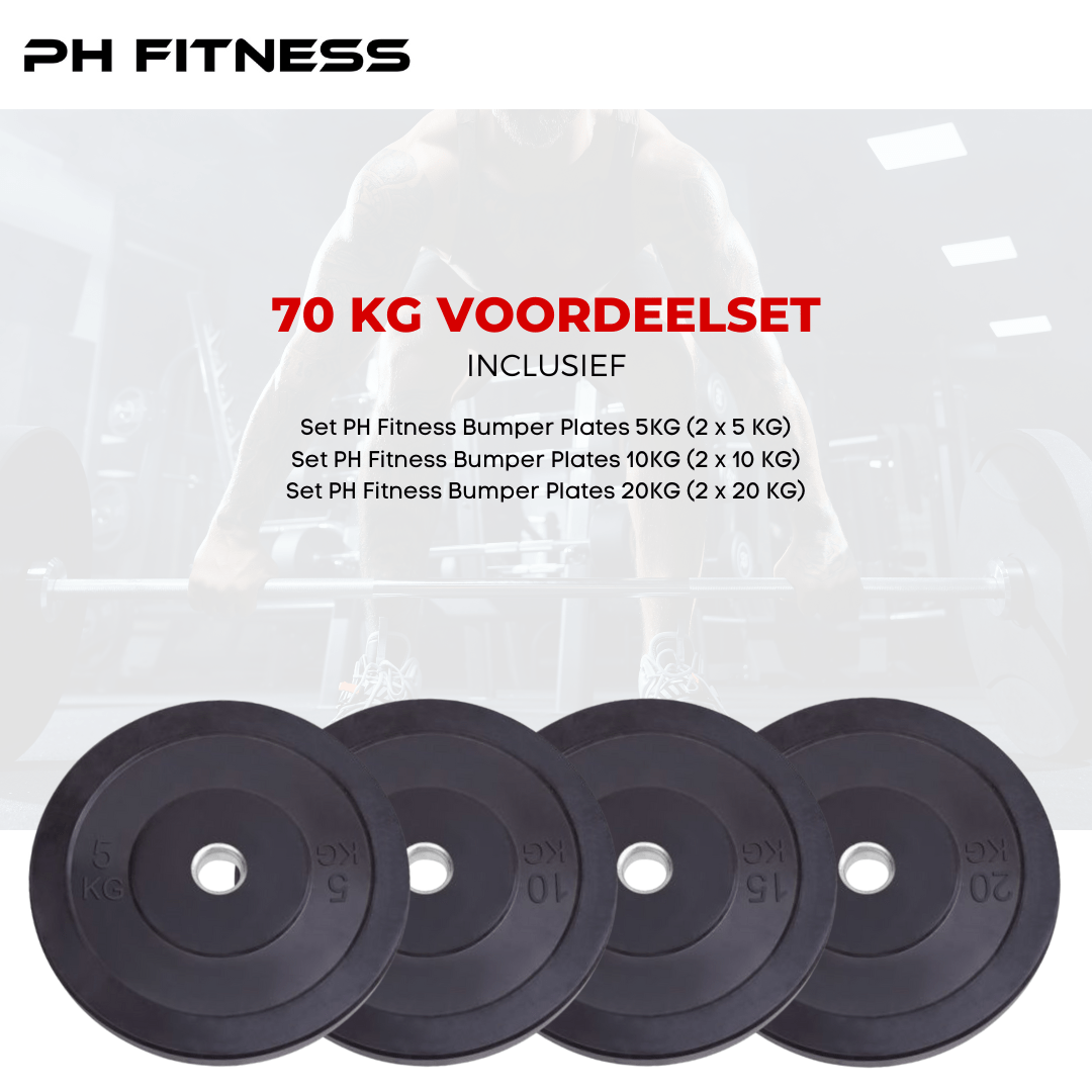 Bumper Plates Voordeelset - PH Fitness
