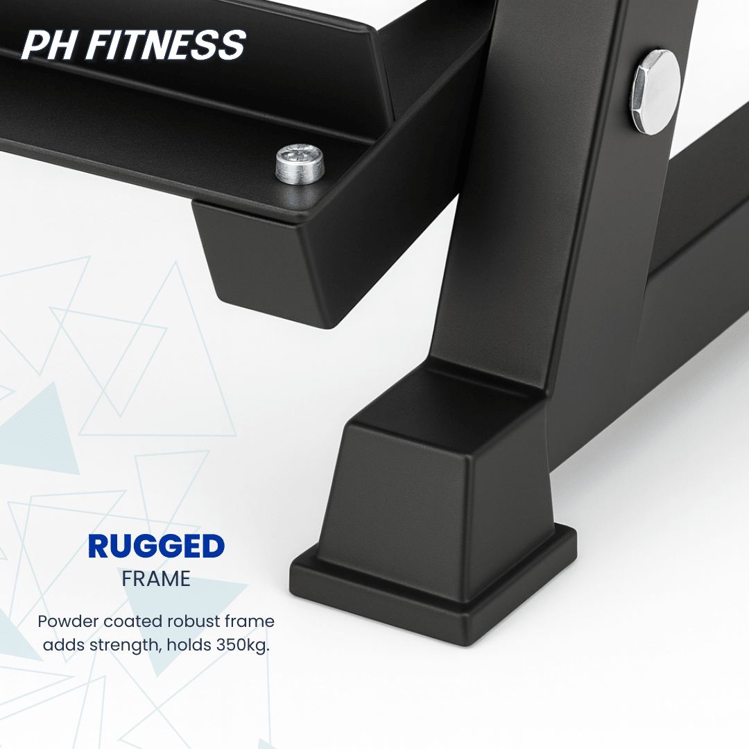 Dumbbell Rek – 3 - Laags Professioneel Ontwerp 2,5KG–25KG of 2KG - 20KG - PH Fitness