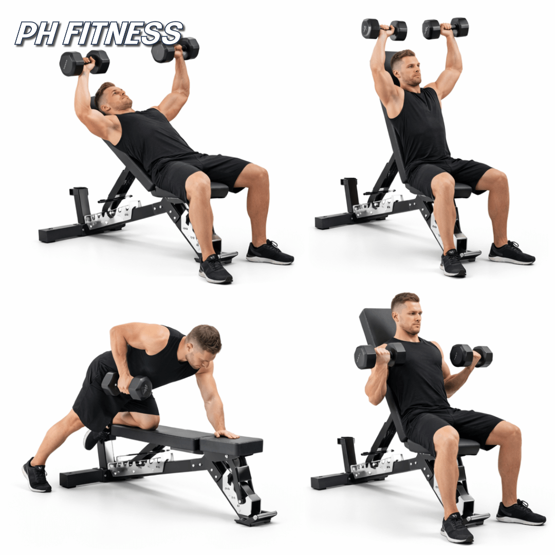 EXPERT046 Heavy Duty Adjustable Bench - Physical Sports Group B.V.