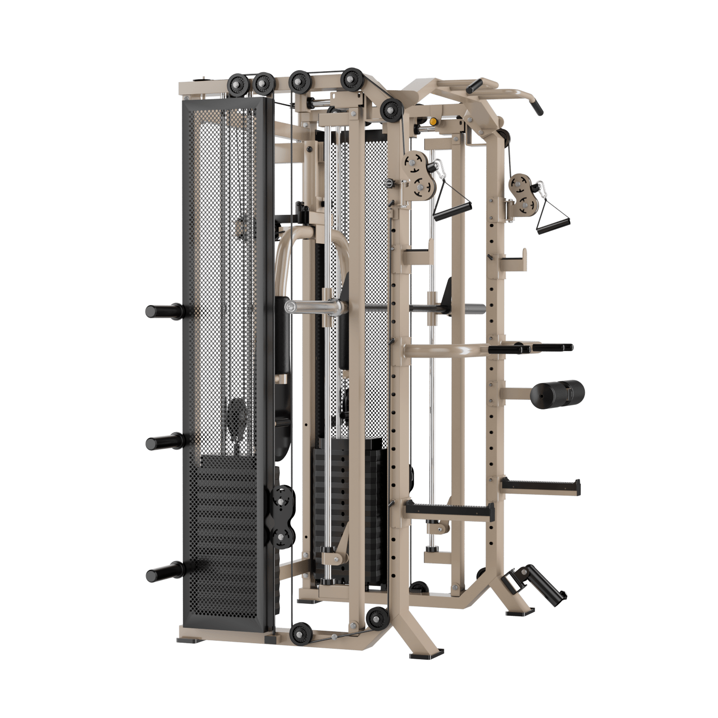 FUSION X Pro Rack – Verstelbare Smith Bar, Pec deck & Dual 80 kg Weight Stack - PH Fitness