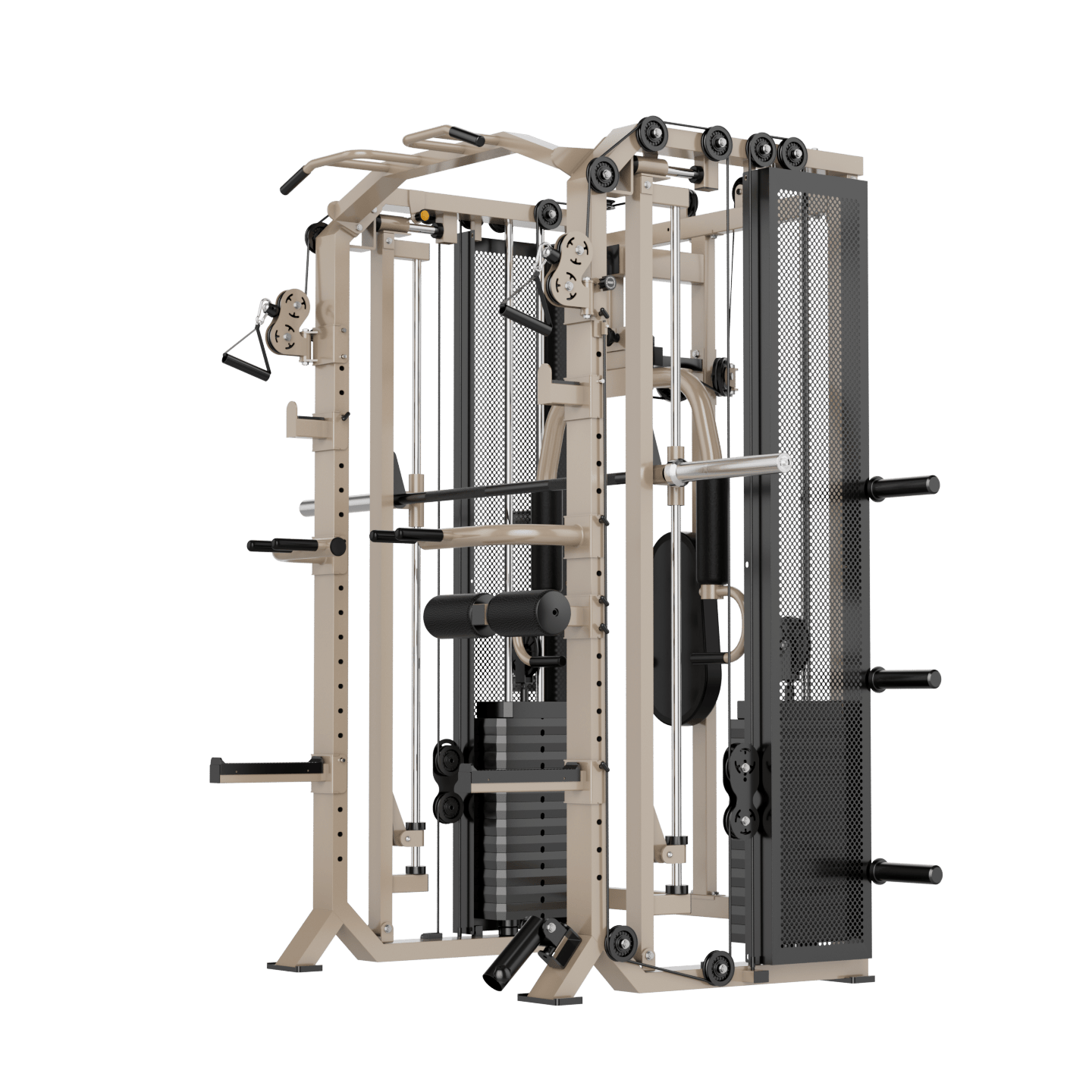FUSION X Pro Rack – Verstelbare Smith Bar, Pec deck & Dual 80 kg Weight Stack - PH Fitness