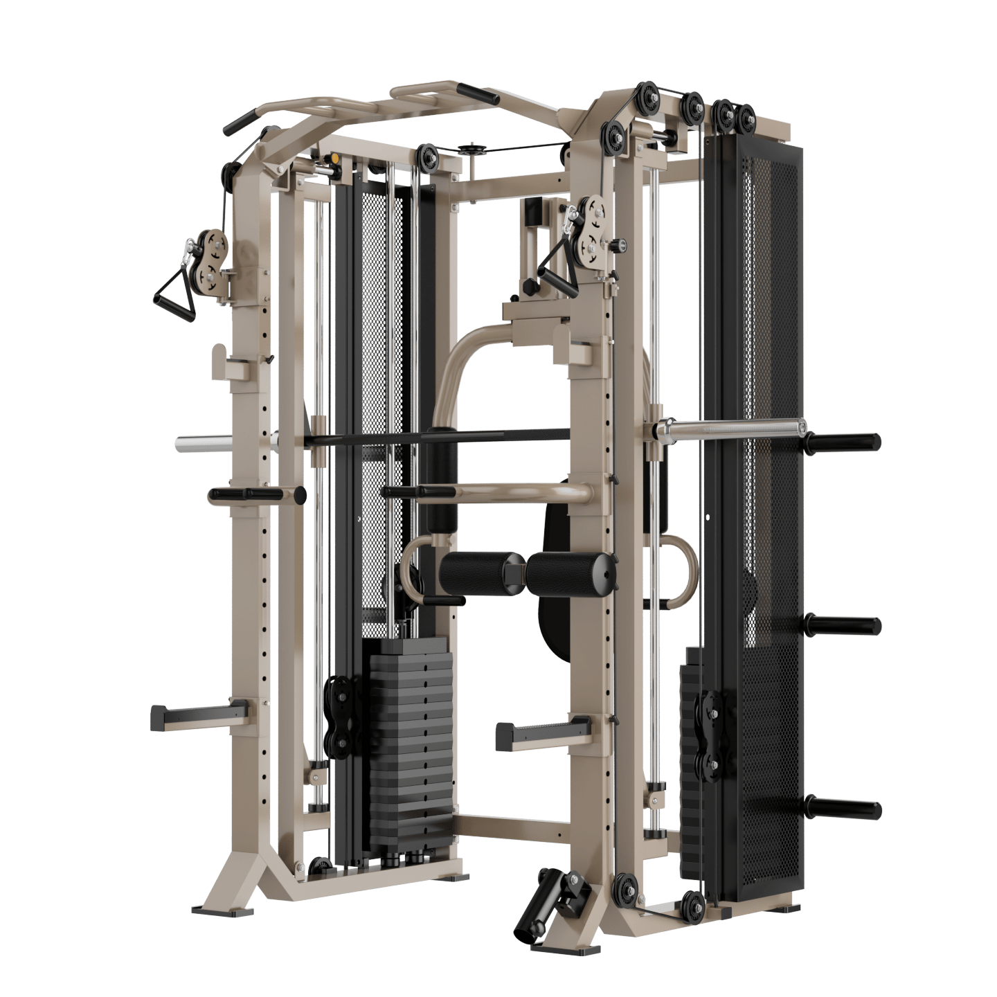 FUSION X Pro Rack – Verstelbare Smith Bar, Pec deck & Dual 80 kg Weight Stack - PH Fitness