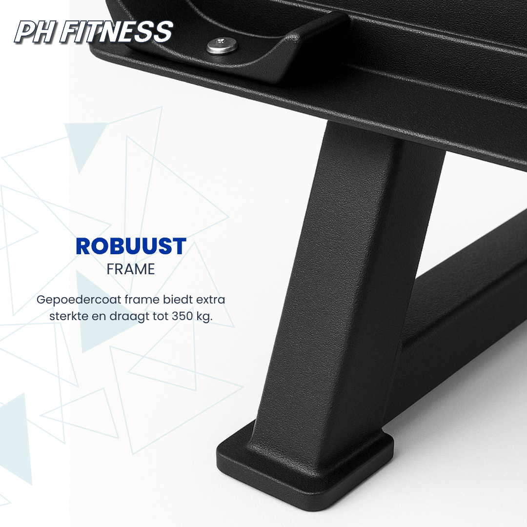 Hexa Dumbbell Set - 2.5 t/m 15KG met Dumbbell Rack - Physical Sports Group B.V.