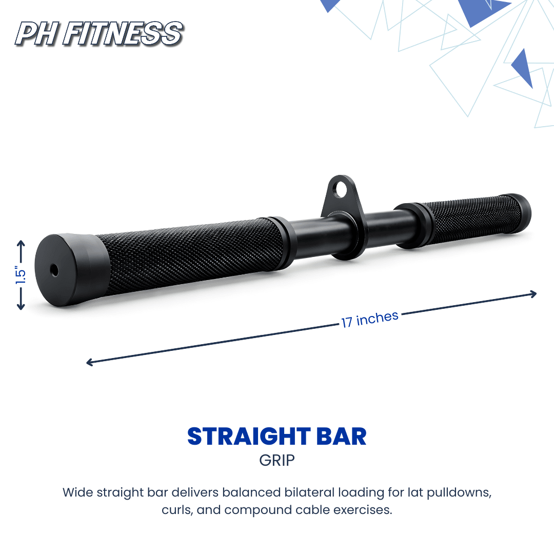 Kabel Accessoire Set 7 - Delig – Complete Cable Attachment Kit voor Home Gym, Krachttraining, Lat Pulldown, Triceps & Full Body Training - PH Fitness