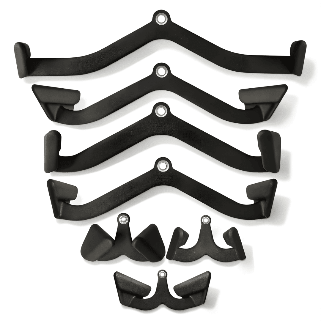 Multi Grip Kabelgreep Set 7 - Delig – Lat Pulldown & Row Attachments – Professionele Kabelmachine Handgrepen voor Rugtraining & Fitness - PH Fitness