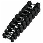 Professionele Hexa Dumbbell Set 2–30 kg met 2 - Laags Rack – Complete Halterset 480 kg – Rubber Zeshoekige Dumbbells voor Home Gym, Fitness & Krachttraining - PH Fitness