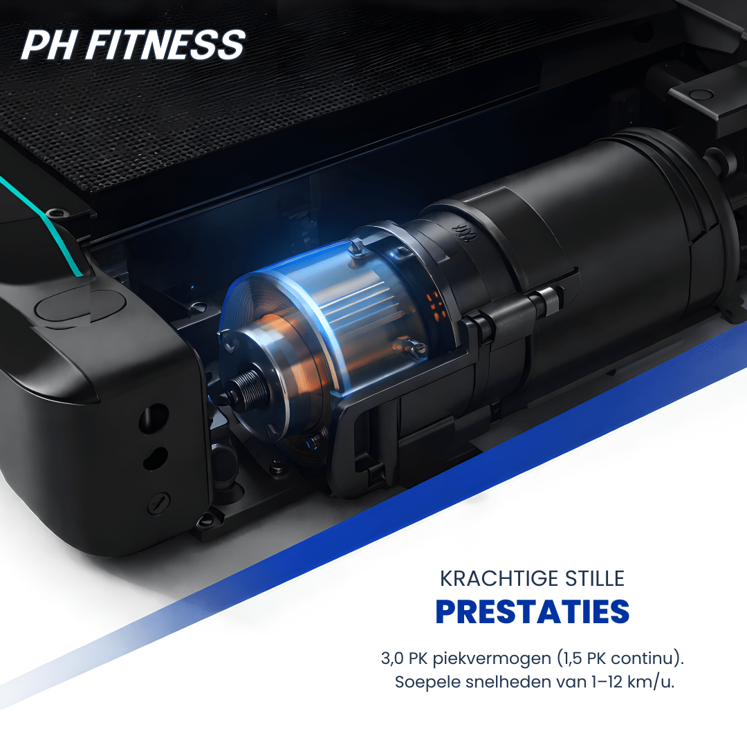 SmartRun Loopband 12km/h Incline tot 12% - PH Fitness