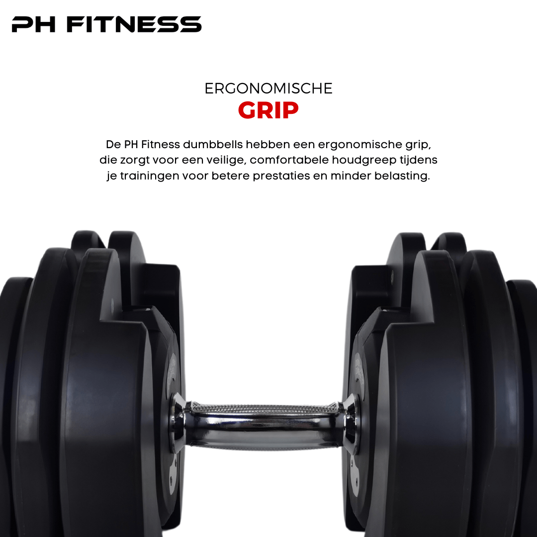 Verstelbare Dumbbells Set 40KG - PH Fitness