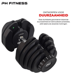 Verstelbare Dumbbells Set 40KG - PH Fitness