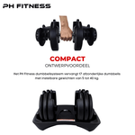 Verstelbare Dumbbells Set 40KG - PH Fitness