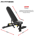 Verstelbare Trainingsbank – Incline & Decline - PH Fitness